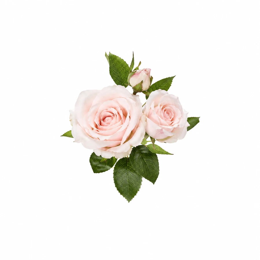 Roses pâles